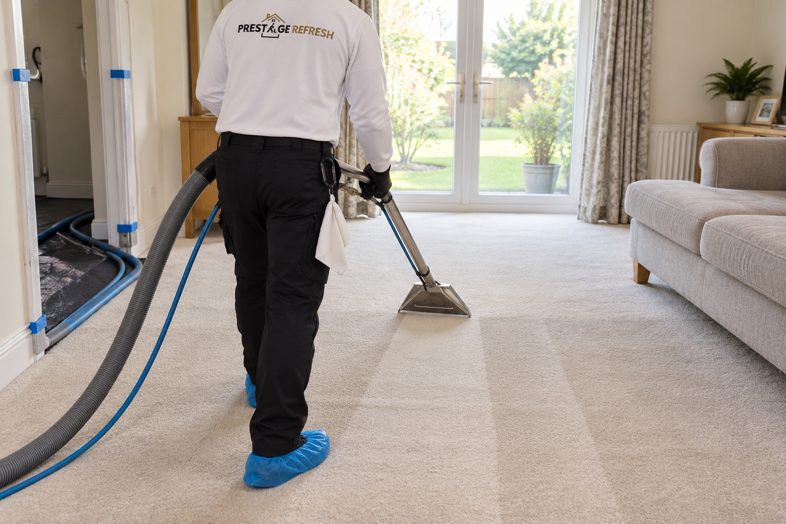 Can Professional Cleaning Damage Your Carpet, Upholstery or Floors? 8 Hot water extraction in straight, overlapping passes, matched to the carpet.