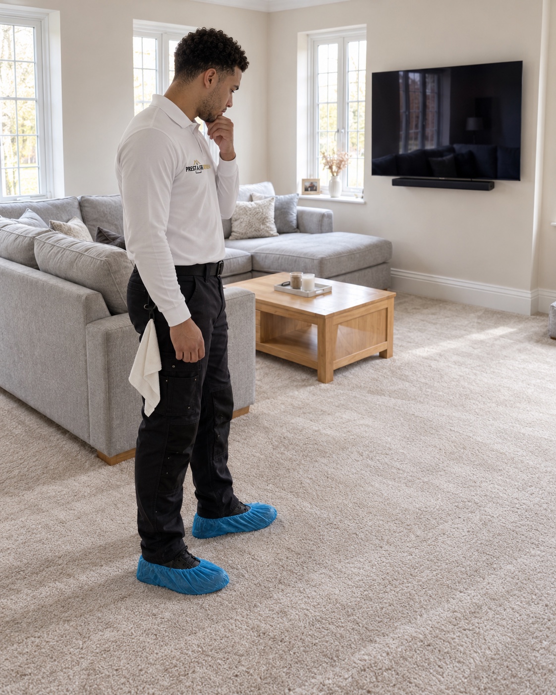 Carpet Cleaning Prices in the North West, Explained 7 Pre-spraying the carpet before the deep clean