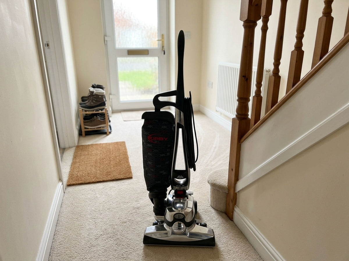 Carpets Through a British Winter 5 Ten focused minutes twice a week protects the hallway and stairs.