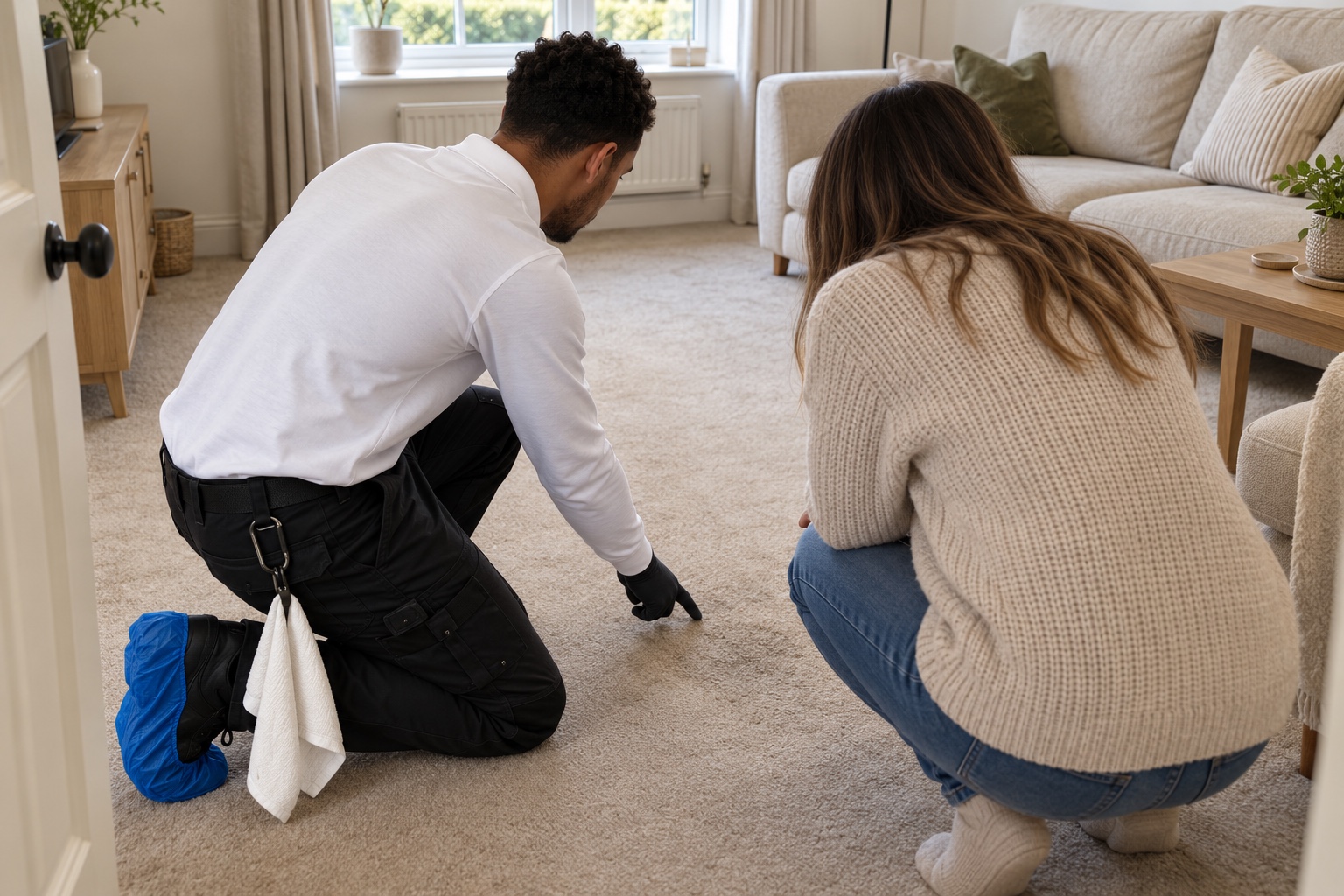 Clean or Replace: The Straight Answer for a Tired Carpet 8 At the walk-through we tell you straight whether a clean will bring your carpet back.