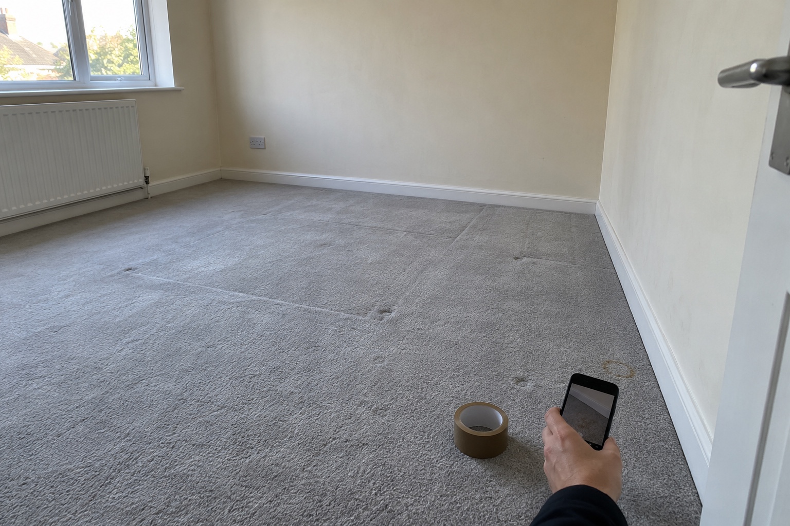 End of Tenancy Cleans & Your Deposit: What's Included 2 A check-out inspection photographs the carpet against the original inventory.