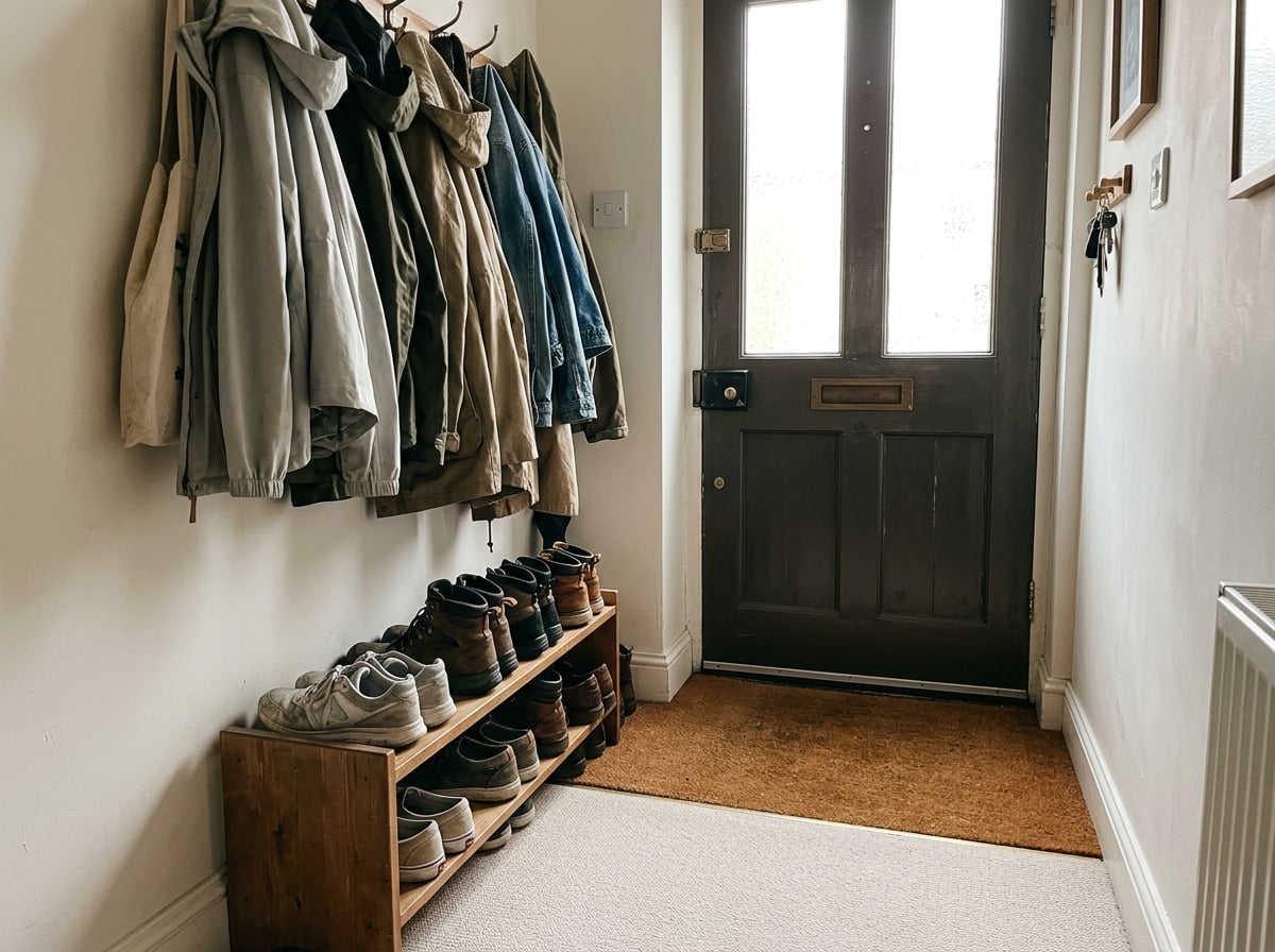 Hay Fever Season at Home: Cutting the Indoor Allergen Load 4 Leaving shoes and jackets at the door keeps more pollen out of the house.