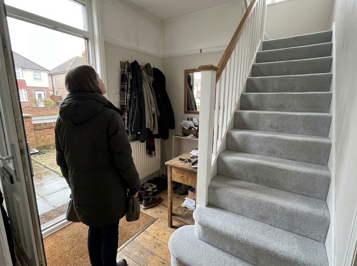 How Referrals Work at Prestige Refresh 2 A visitor noticing the freshly cleaned stairs.