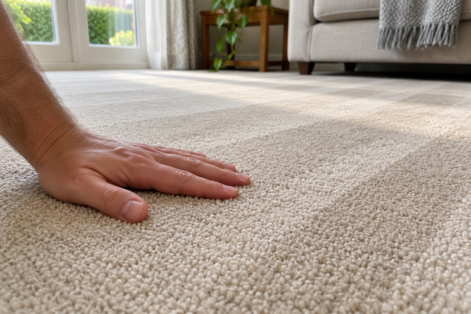 How to Prepare for a Carpet Clean (and What We Move for You) 5 After extraction the carpet is left clean and only slightly damp, not soaked.