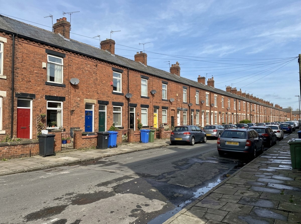 Recent Reviews in Your Area 7 A row of terraced homes on a North West street, like the ones we clean.