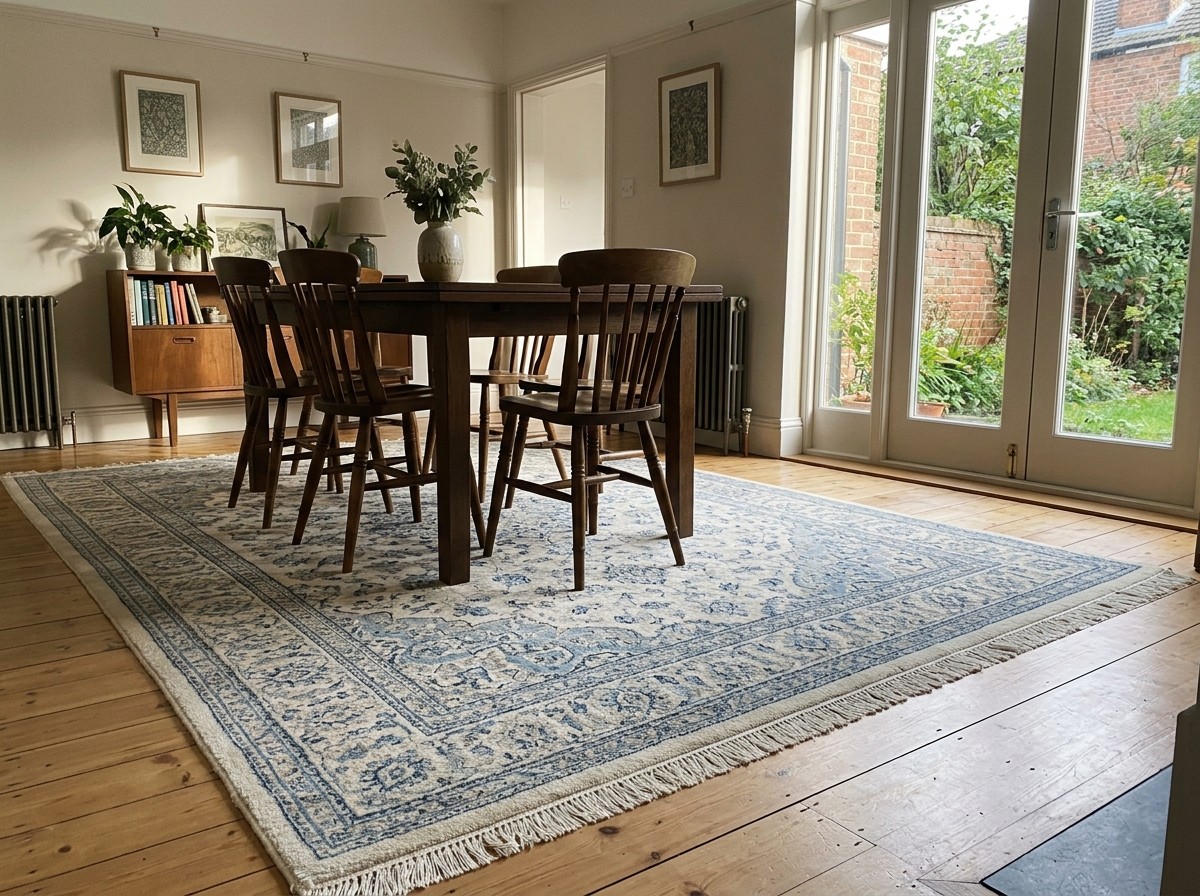 Renewing Your Golden Club Membership 7 A clean wool rug in a member's dining room.