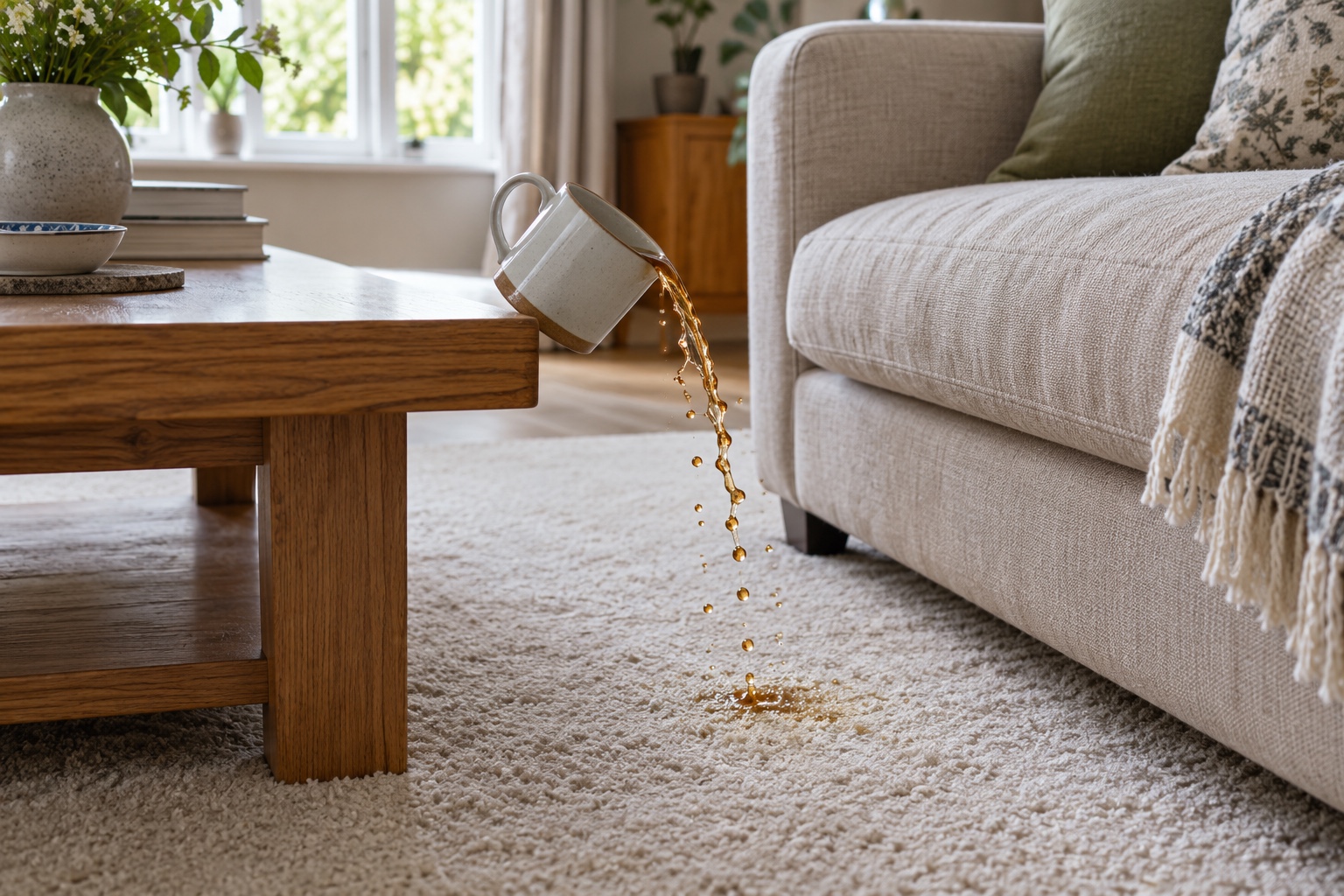 The Science of Protection: Why Natural Fibres Require Gold Guard 1 Natural fibres like wool and linen are the most vulnerable to spills.