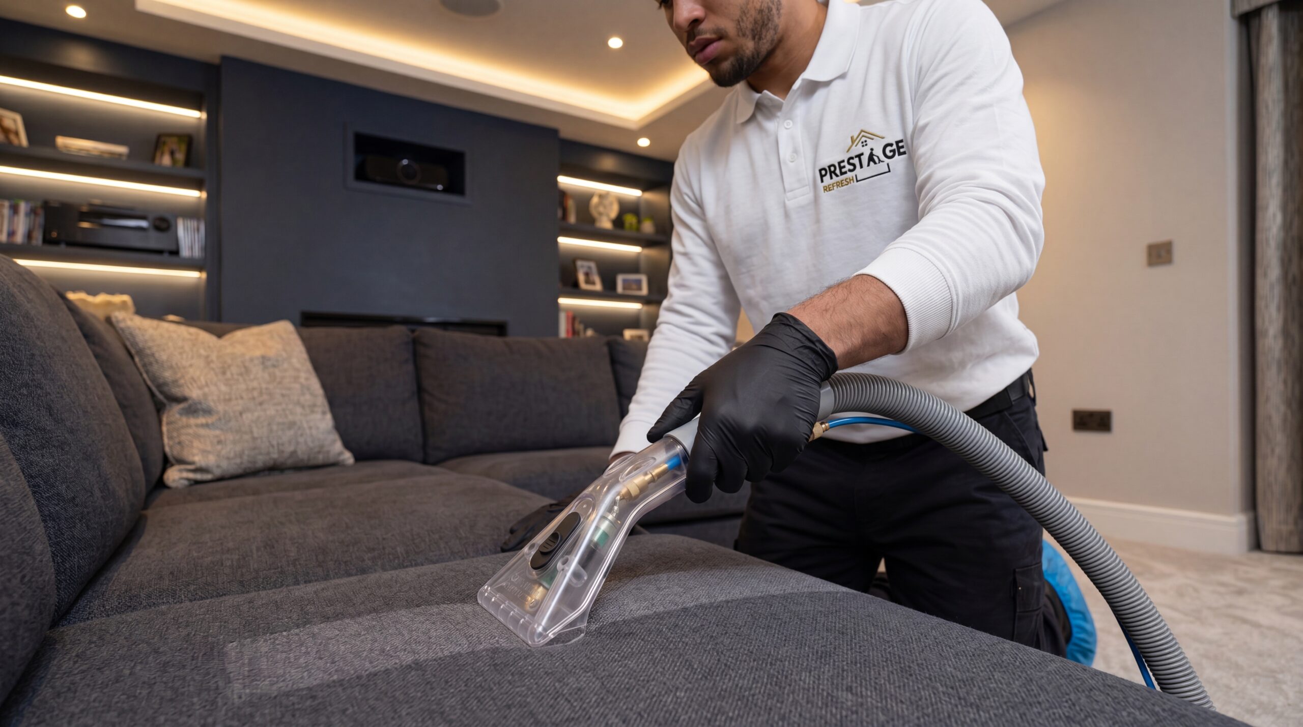 Upholstery & Sofa Cleaning in Manchester 6 The deep dry vacuum that starts every clean