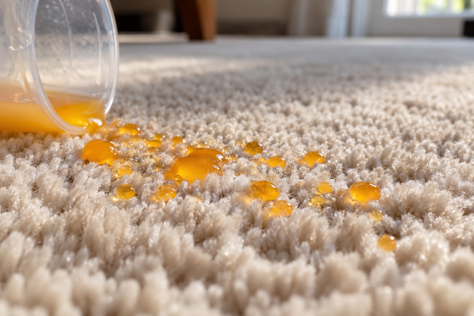 What a Bad Carpet Clean Looks Like (And How to Avoid One) 7 Gold Guard helps spills sit on top of the pile instead of soaking in.