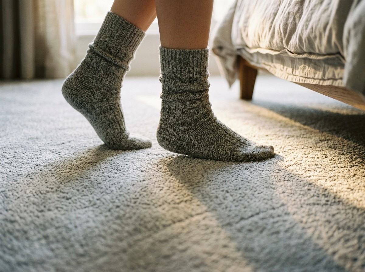What a Year Does to Your Carpet 8 Stepping onto a soft, freshly cleaned bedroom carpet.