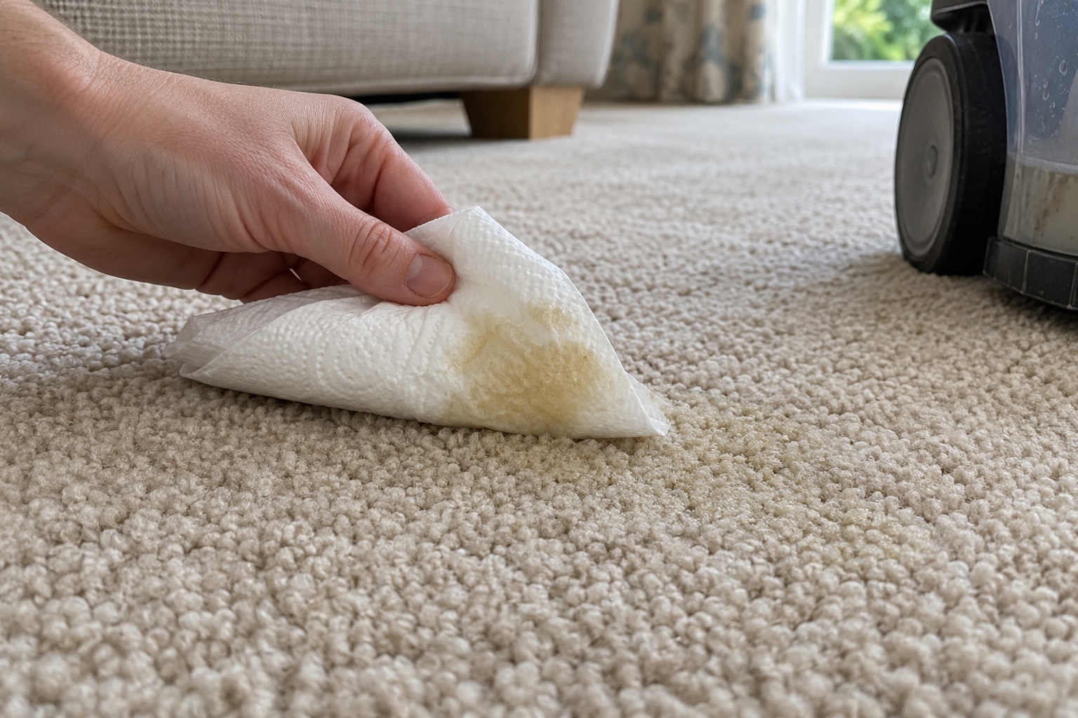 Why Carpet & Upholstery Odours Return After Cleaning 3 After a hire machine, moisture stays deep in the carpet and brings old odours back.